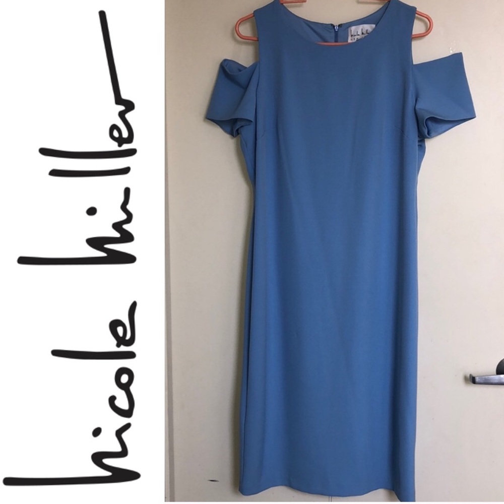 Brand new nicole miller cold shoulder sheath dress